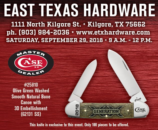 W.R. Case & Sons “GENERATION XX” Tour coming to East Texas Hardware