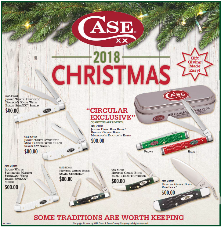 Check your local paper for the Case Christmas Shopping Insert!