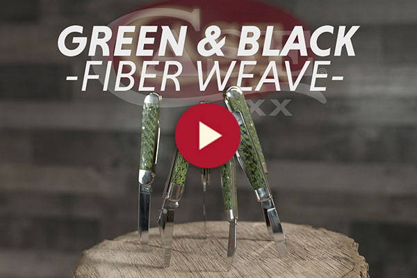 A Slice of Case: Green & Black Fiber Weave