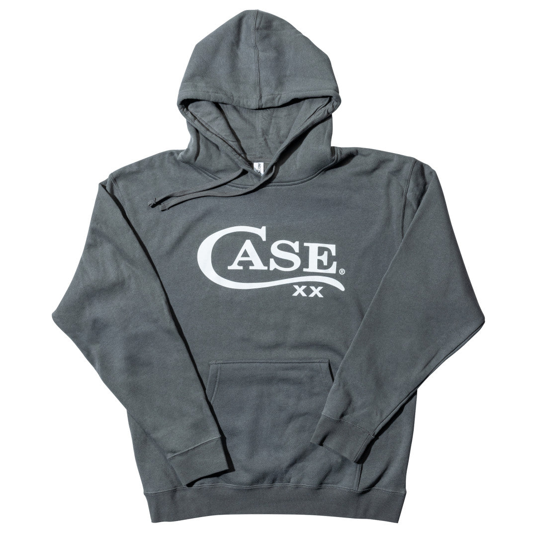 Charcoal Hooded Sweatshirt Front View
