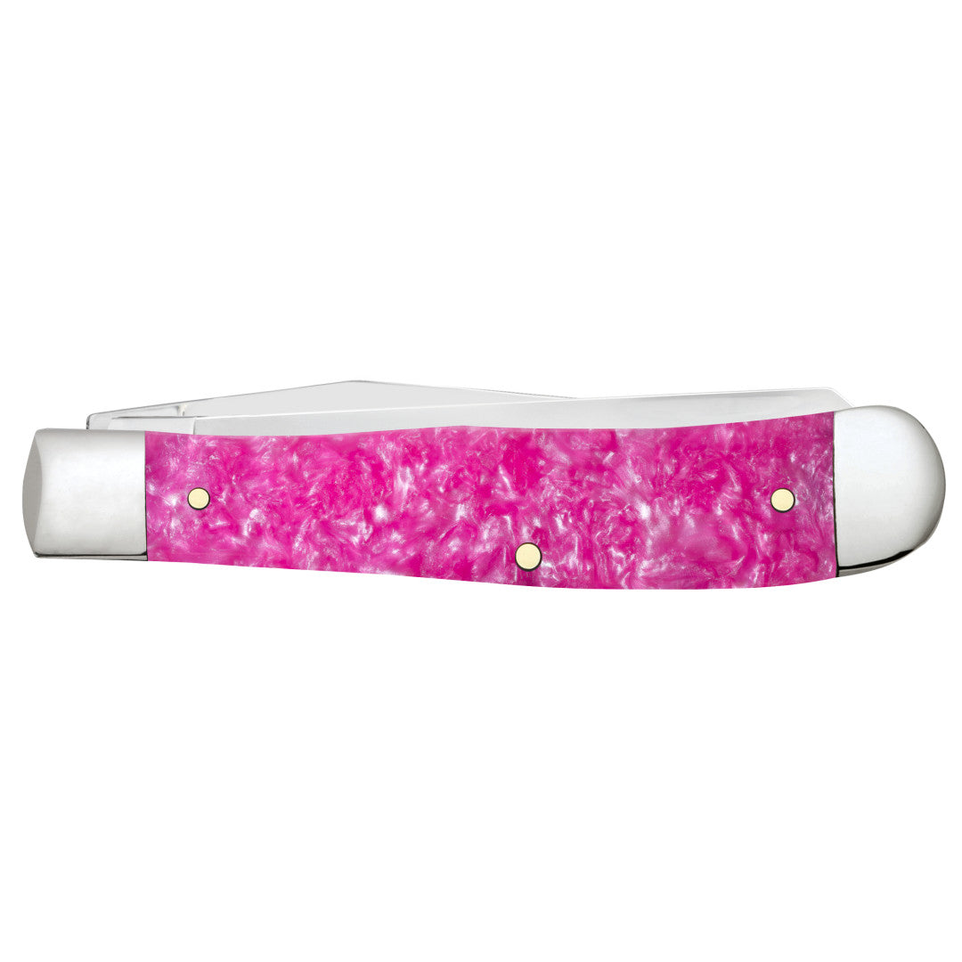 Case® | Smooth Pink Crackle Kirinite® Trapper – caseknives.com