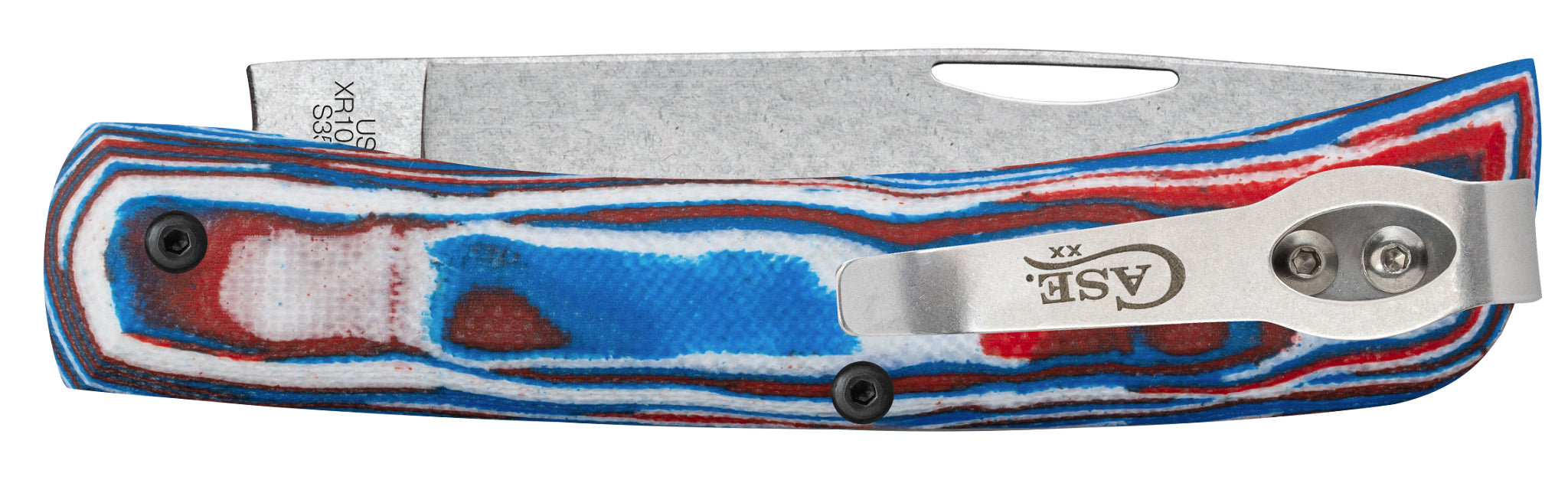 Case® | Crossroads™ Red/White/Blue Burl G-10 XR Sod Buster® Jr Case® | Crossroads™ Red/White/Blue Burl G-10 XR Sod Buster® Jr