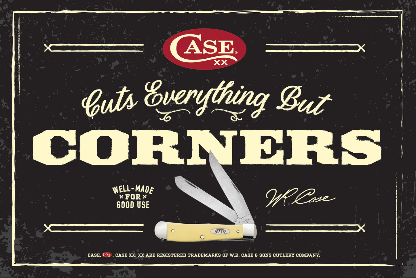 Trapper Banner front view.