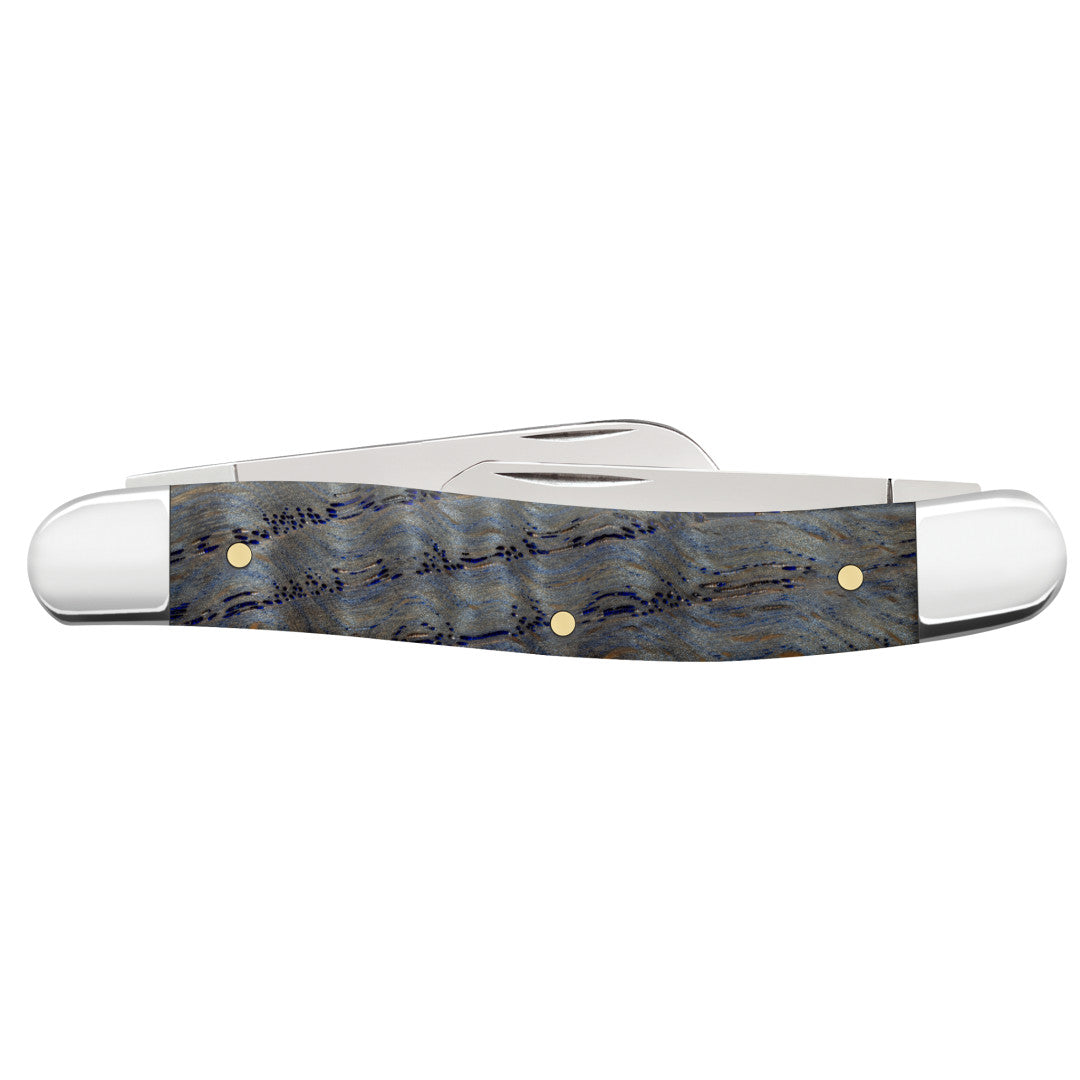 Case® | Smooth Blue Curly Oak Medium Stockman – caseknives.com