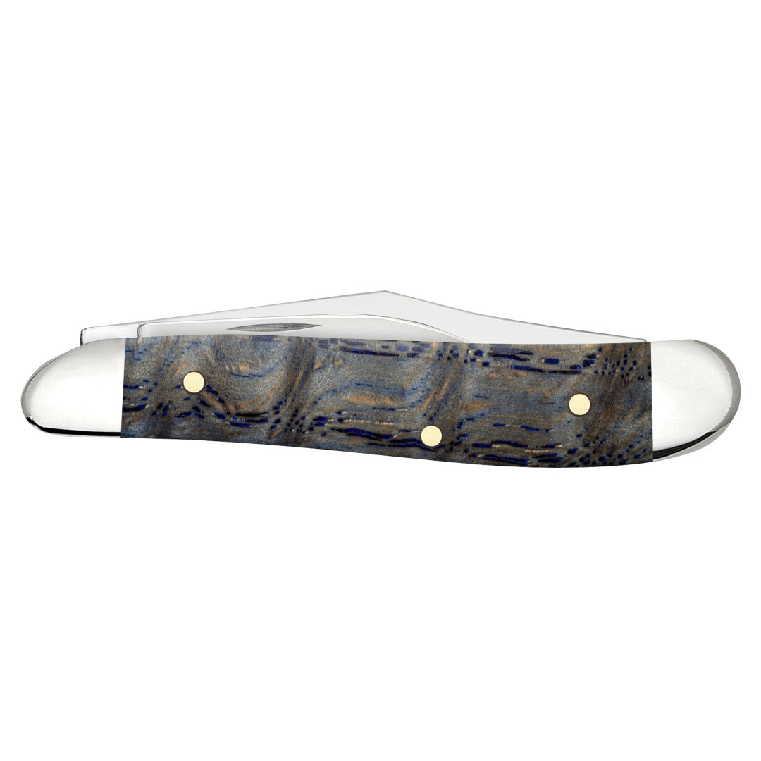 Case® | Smooth Blue Curly Oak Peanut – caseknives.com