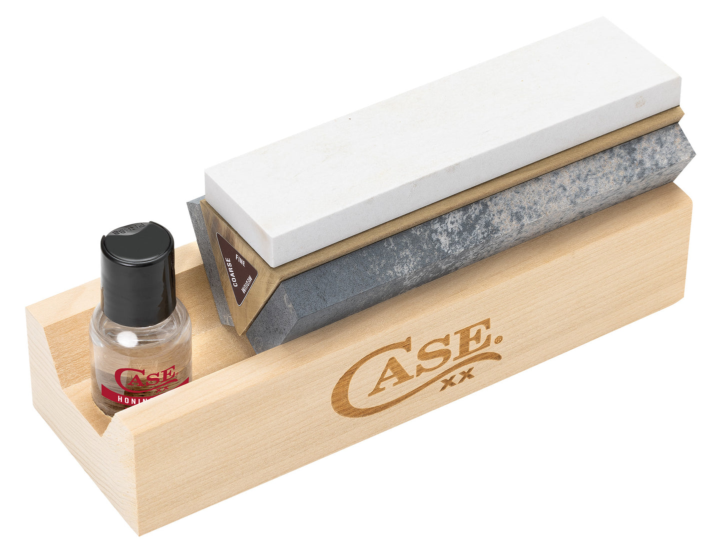 Tri-Hone Sharpening Kit showing the Soft Arkansas Stone