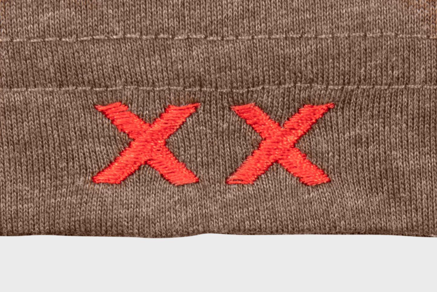 Heather Brown T-Shirt XX Embroidered