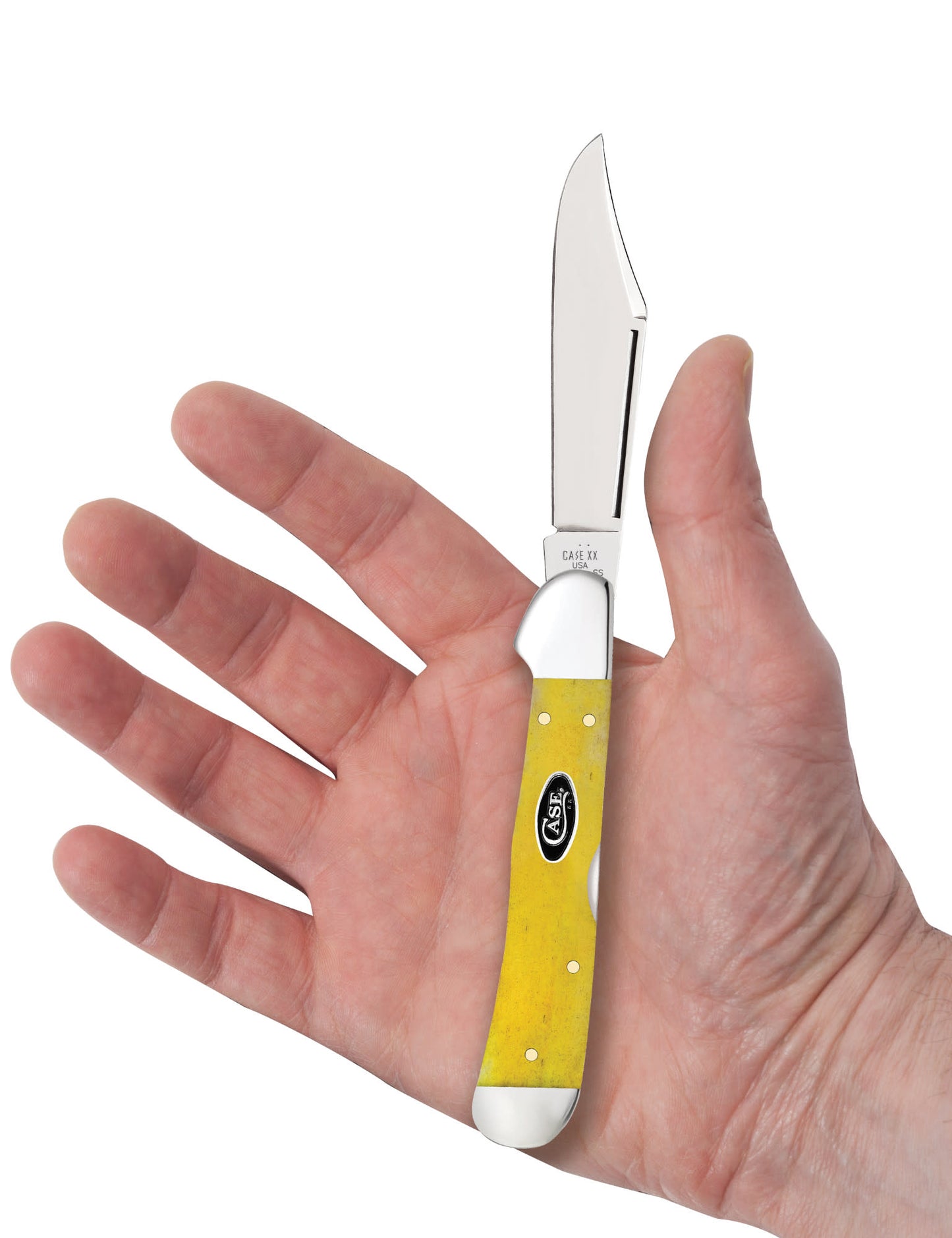 Smooth Yellow Bone CopperLock® in hand.