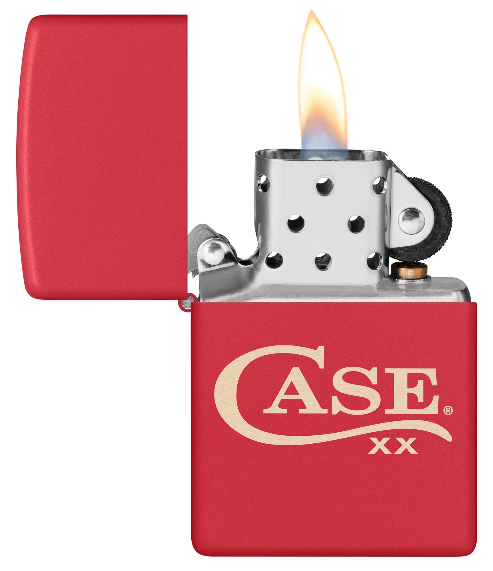 Case® | Zippo® Case Logo Red Matte Lighter – caseknives.com