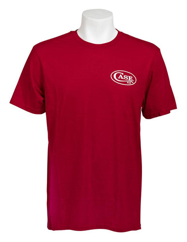 Front view of Red T-Shirt with Case Logo