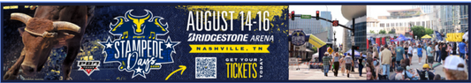 StampedeDays banner with dates of August 14-16
