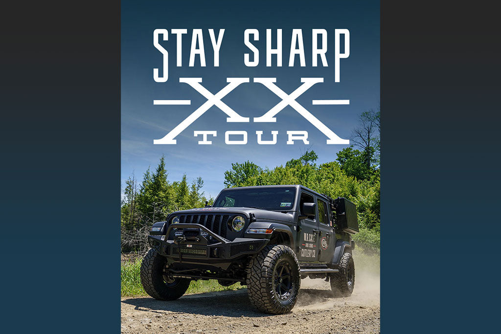 Stay Sharp Tour logo and Jeep