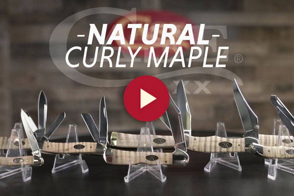 A Slice of Case: Natural Curly Maple Knives