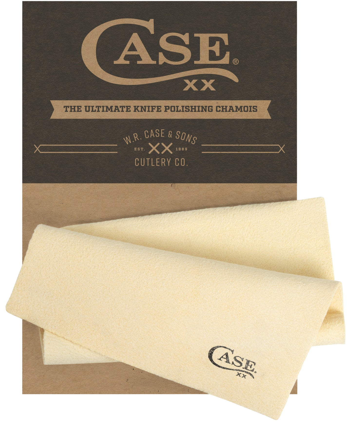 Chamois with Case Logo