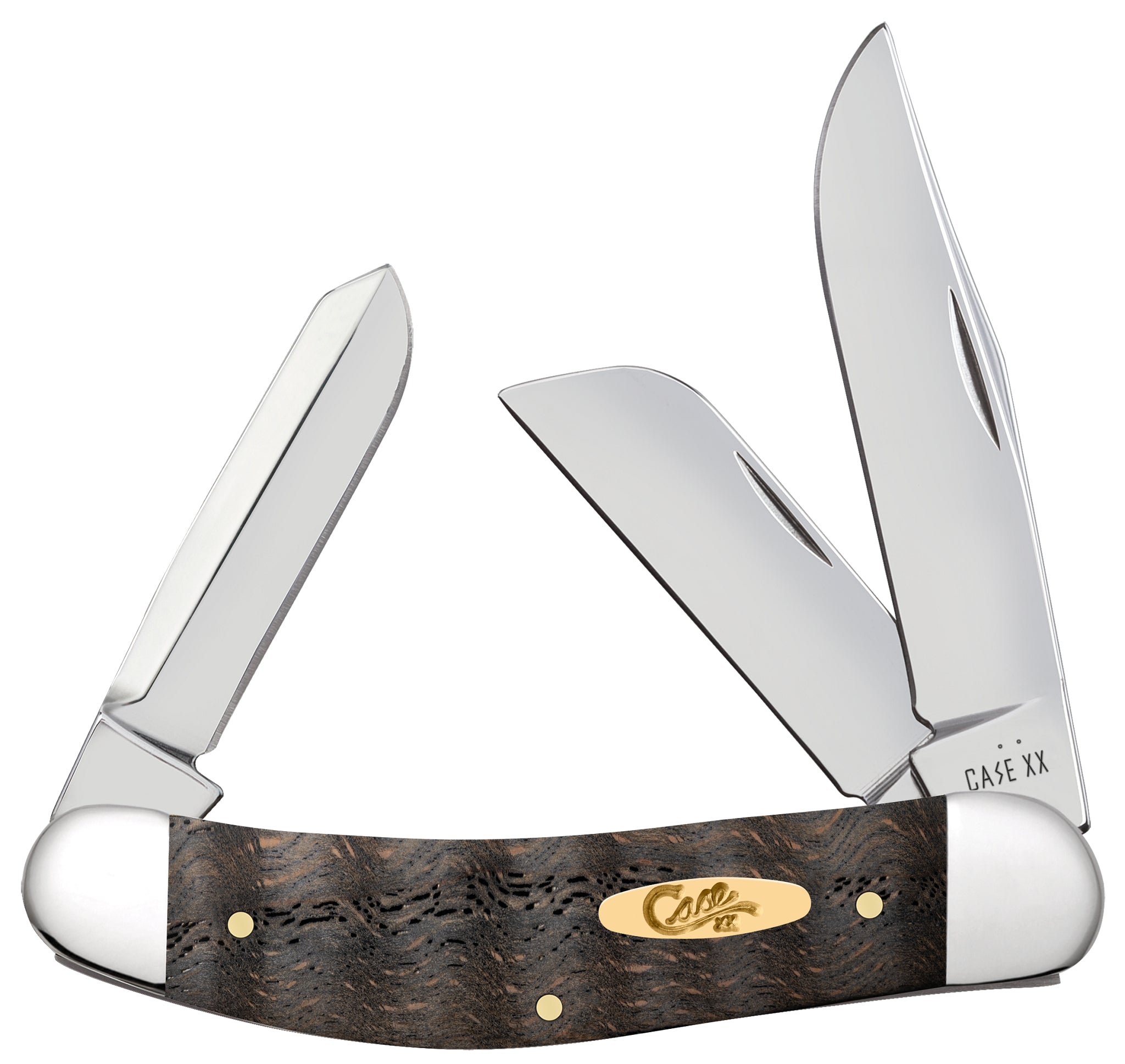 Case® | Smooth Black Curly Oak Wood Sowbelly – caseknives.com