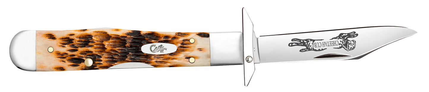 Vault - Peach Seed Jigged Amber Bone SS Cheetah® Cub Open