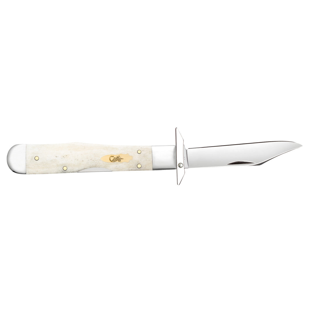 Smooth Natural Bone Cheetah® Cub - Brass Bomb Shield Open