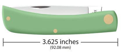 Smooth Mint Green Synthetic Sod Buster Jr® Dimensions