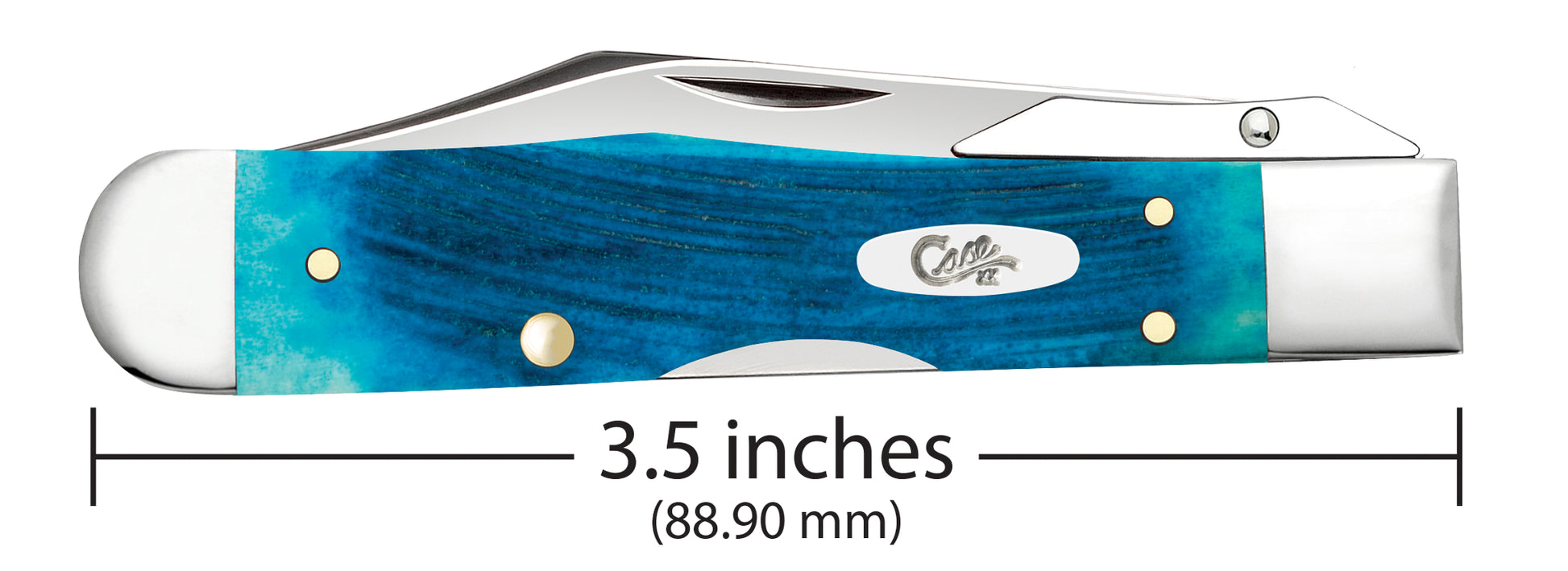 Sawcut Jigged Caribbean Blue Bone Cheetah® Cub Dimensions