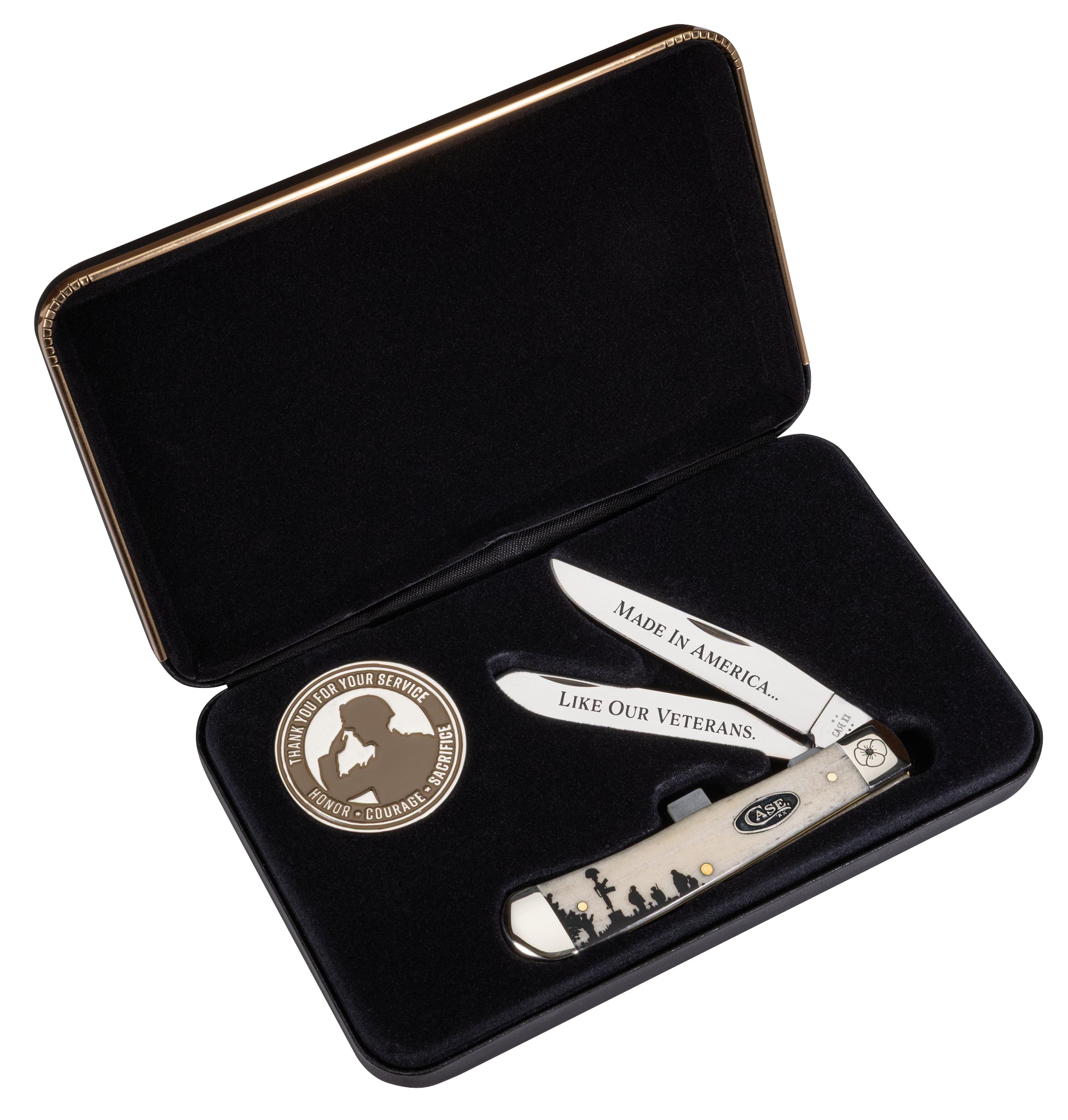 Case® | Veterans Day Commemorative Smooth Natural Bone Trapper