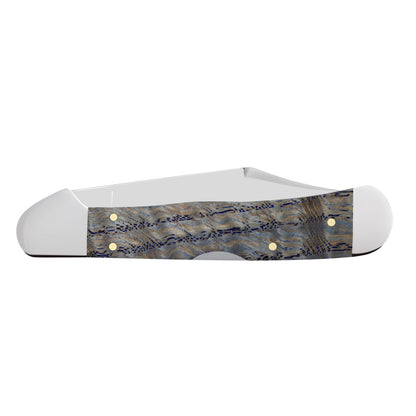 Smooth Blue Curly Oak CopperLock® Closed