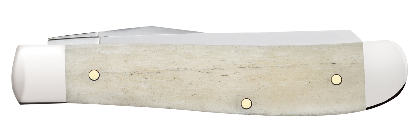 Smooth Natural Bone Mini Trapper Closed