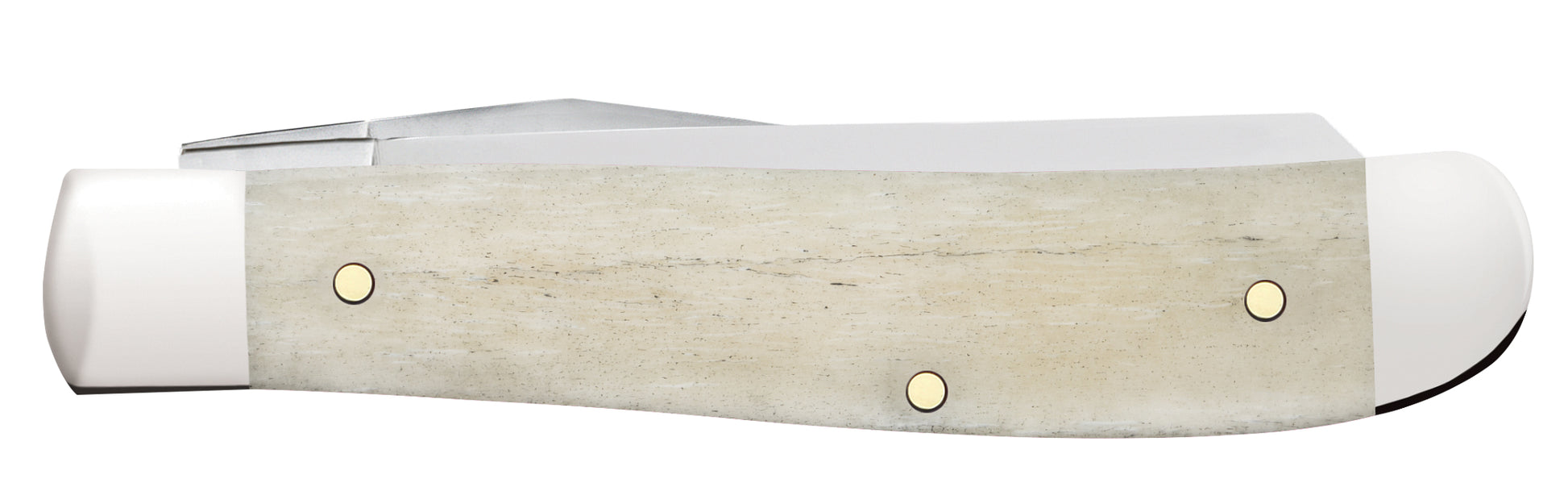 Smooth Natural Bone Mini Trapper Closed