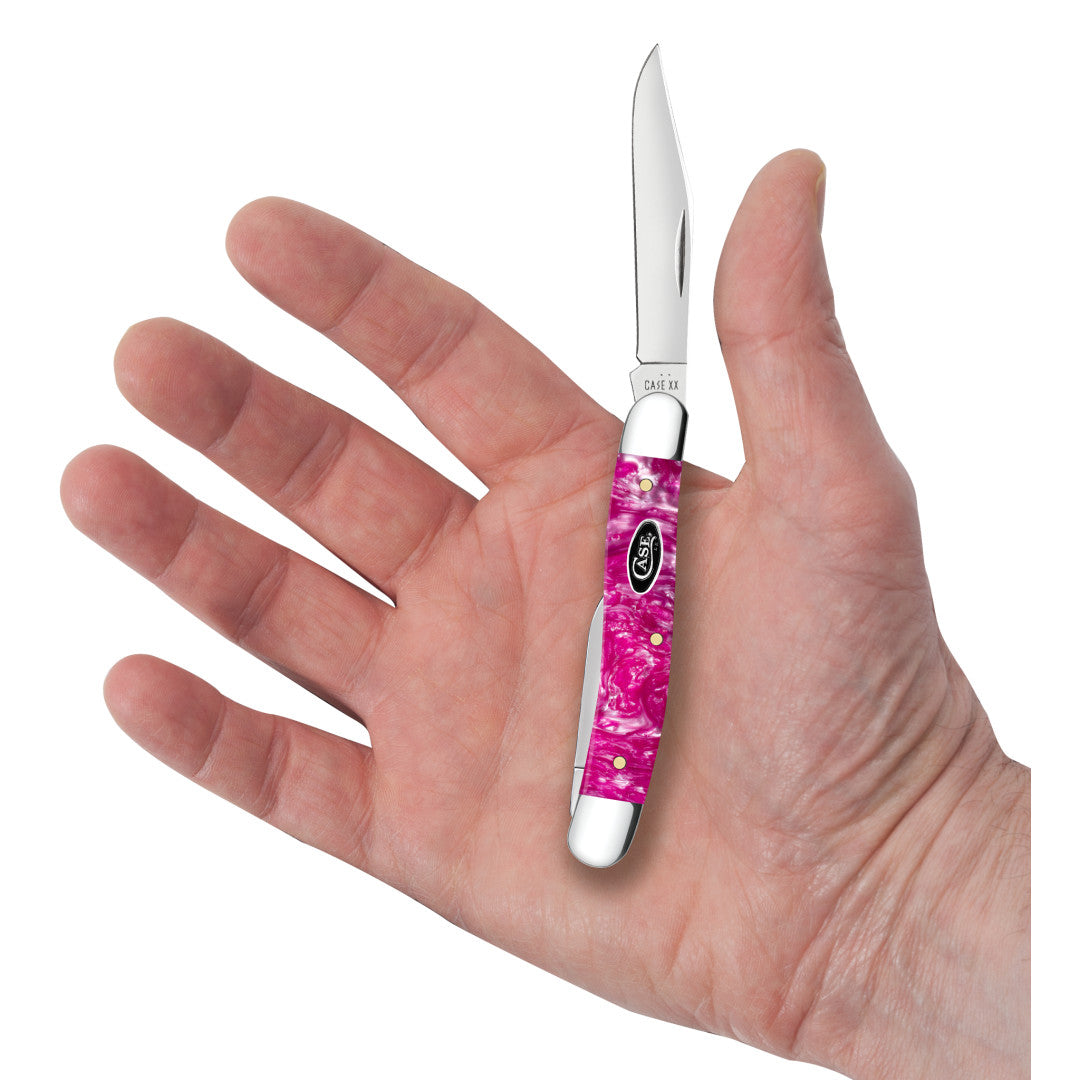 Case® | Smooth Pink Crackle Kirinite® Medium Pen – caseknives.com