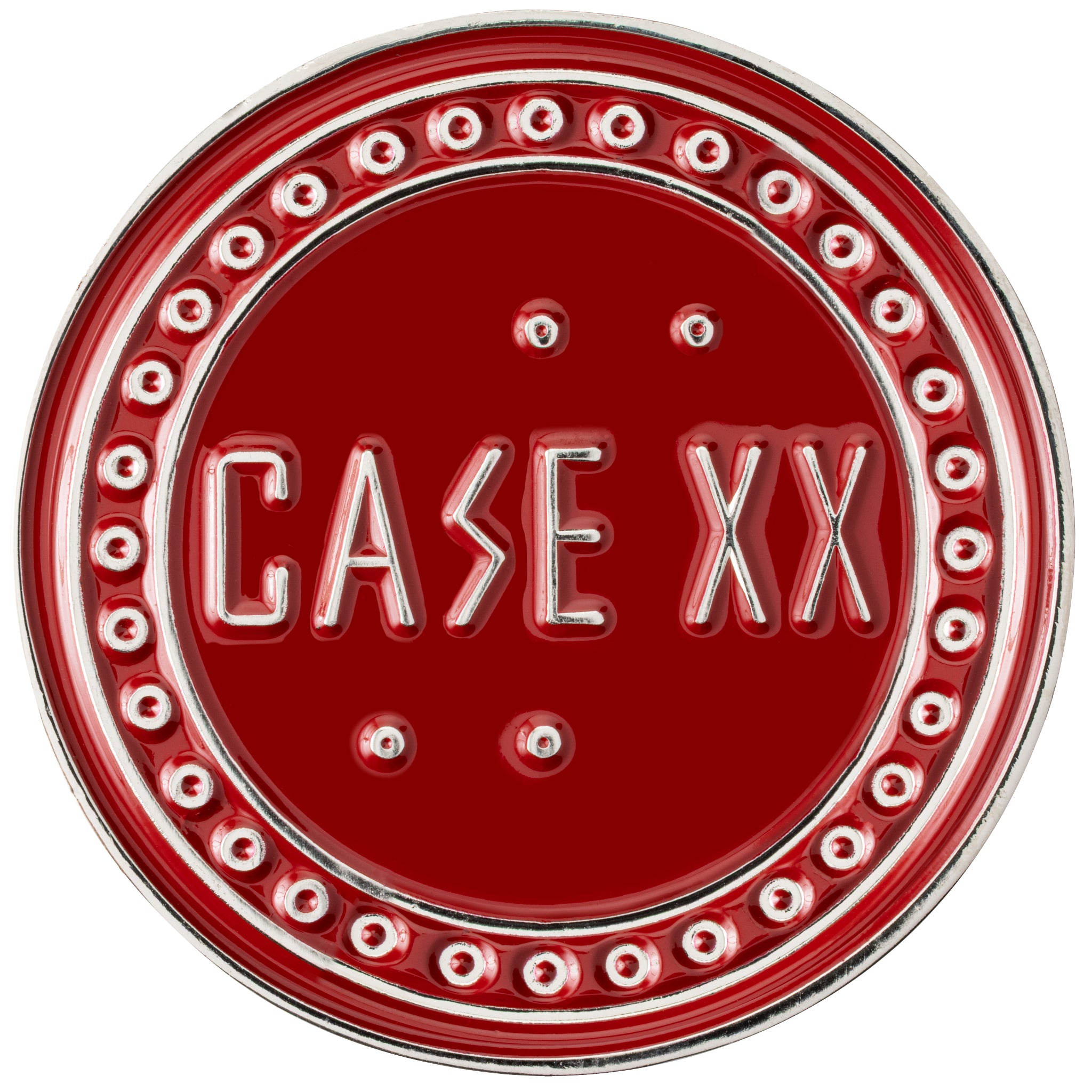 Case® | Red and White Challenge Coin – caseknives.com