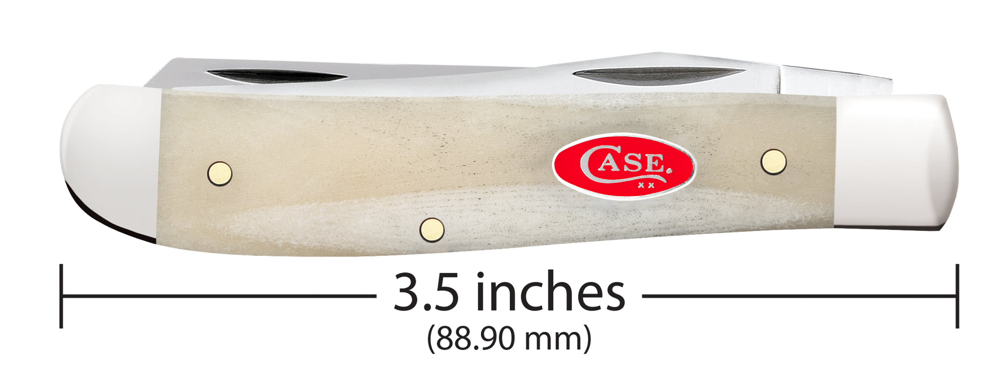 Smooth Natural Bone Mini Trapper Dimensions