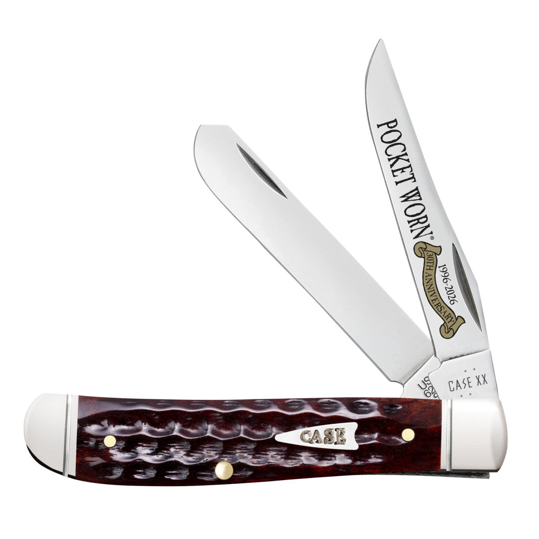 Pocket Worn® Corn Cob Jig Mahogany Bone Mini Trapper Front View