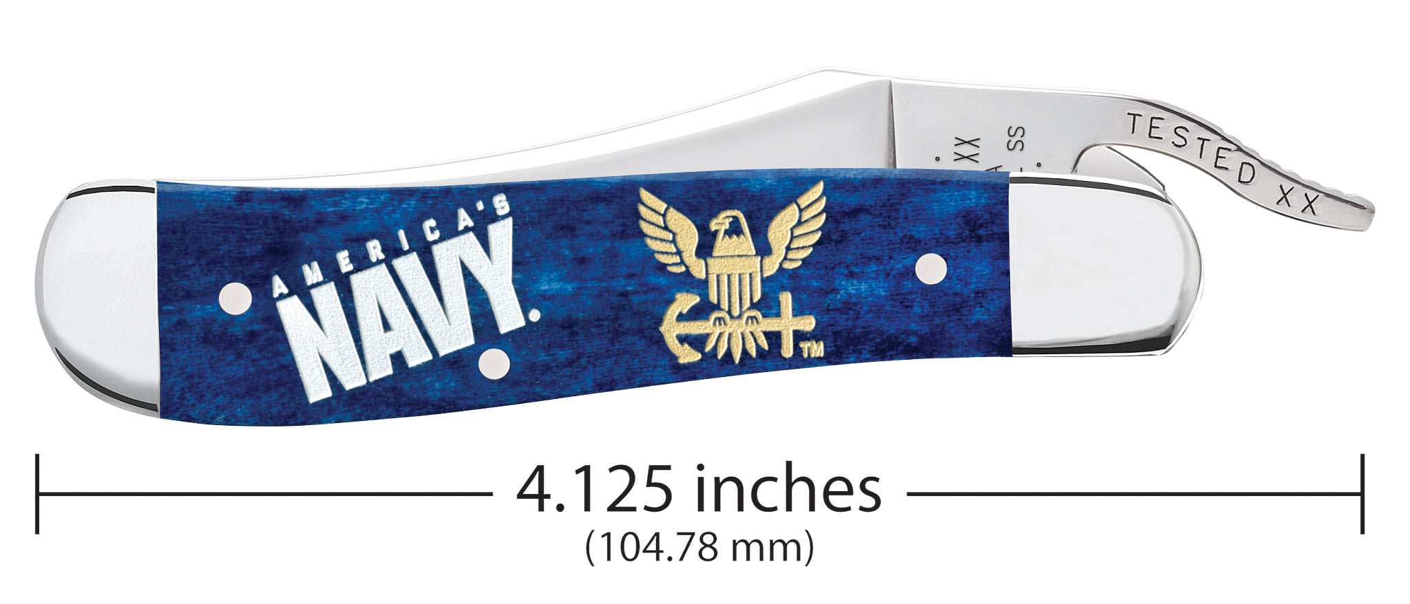 Case® | US Navy® Smooth Navy Blue Bone RussLock® – caseknives.com