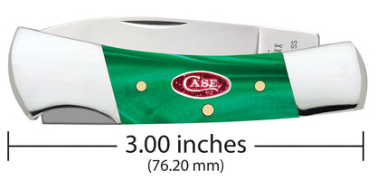 Smooth Green Pearl Kirinite® Lockback Dimensions