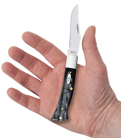 Jigged Buffalo Horn - Case Axe Handle (BRBH1135 SS) in Hand
