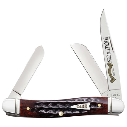 Pocket Worn® Corn Cob Jig Mahogany Bone Medium Stockman Front View