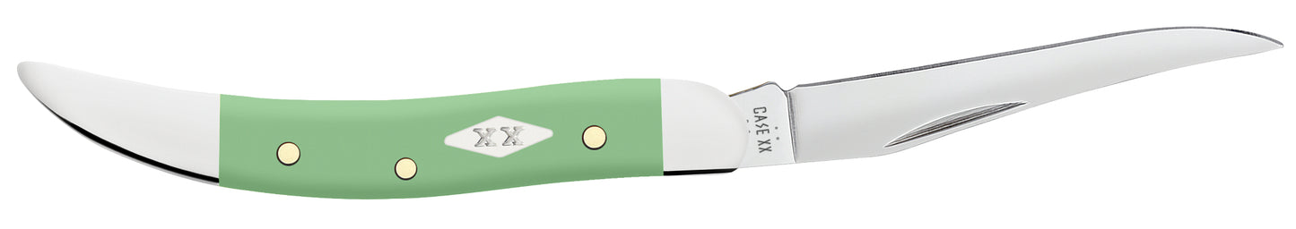 Smooth Mint Green Synthetic Small Texas Toothpick Open