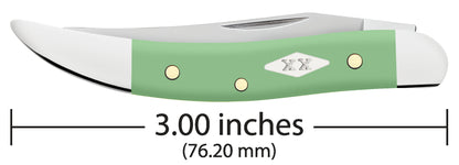 Smooth Mint Green Synthetic Small Texas Toothpick Dimensions