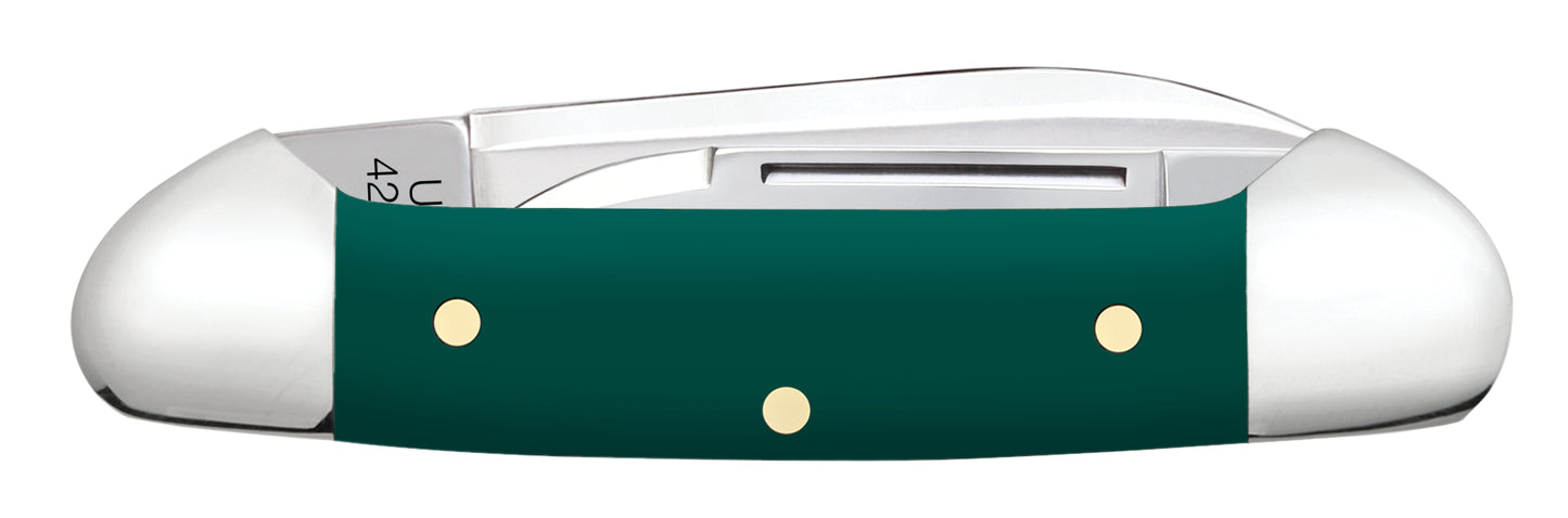 Smooth Spruce Green Synthetic Baby Butterbean Closed