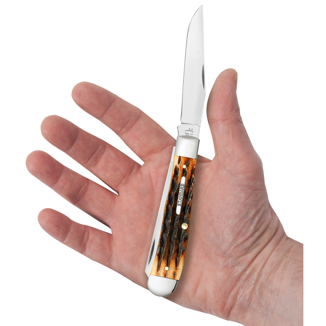 Heritage Jig Molasses Bone Trapper in Hand