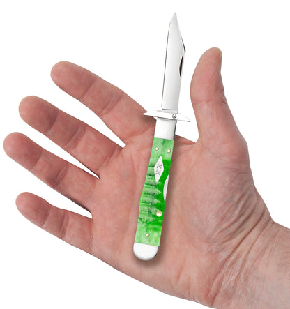 Gator Jigged Bright Green Bone Cheetah® Cub in Hand
