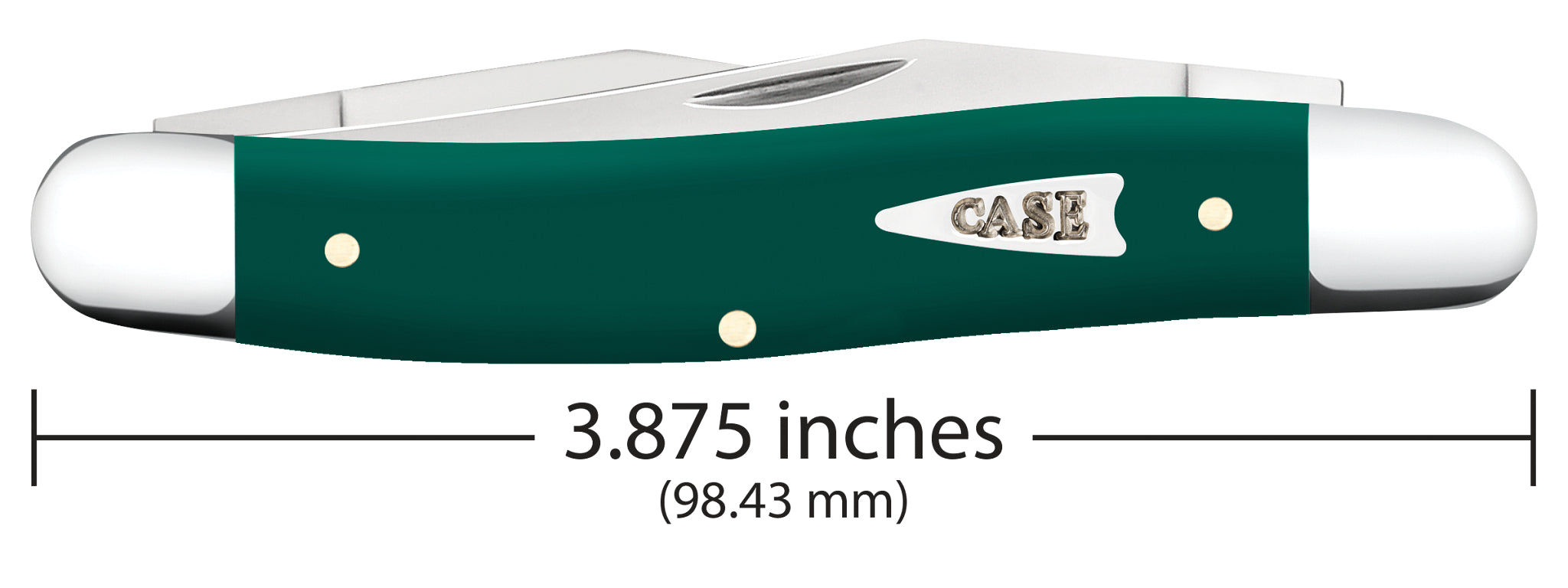 Case® | Smooth Spruce Green Synthetic Muskrat – caseknives.com