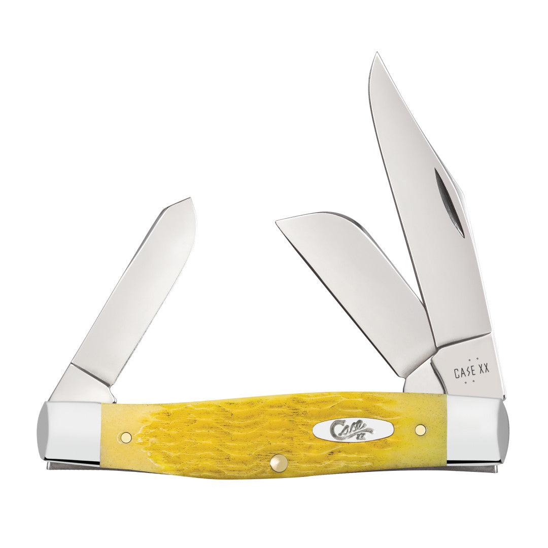 Platts Jig Yellow Bone Large Stockman Front View