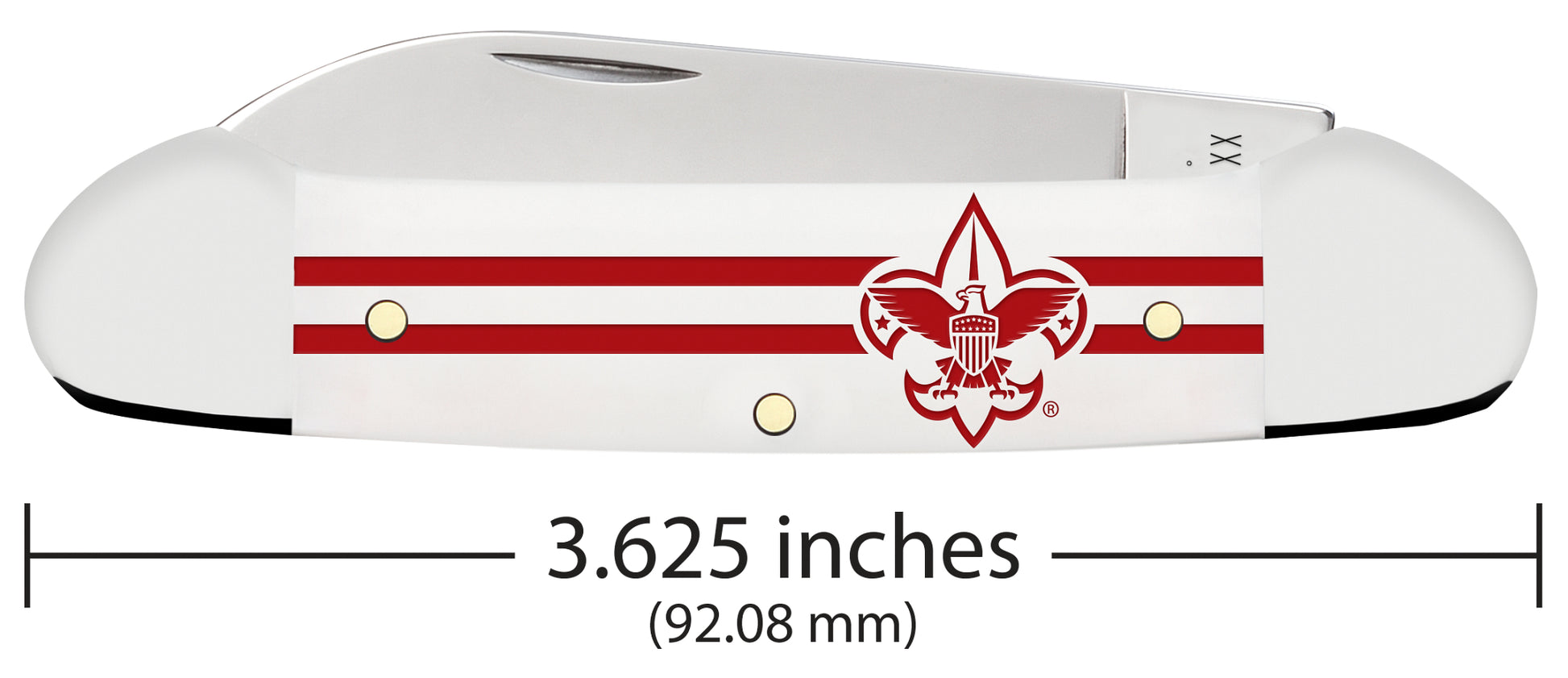 Scouting America Embellished Smooth White Synthetic Canoe Dimensions