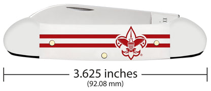 Scouting America Embellished Smooth White Synthetic Canoe Dimensions