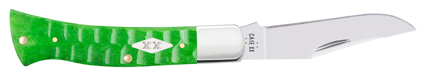 Gator Jigged Bright Green Bone Case Axe Handle Open