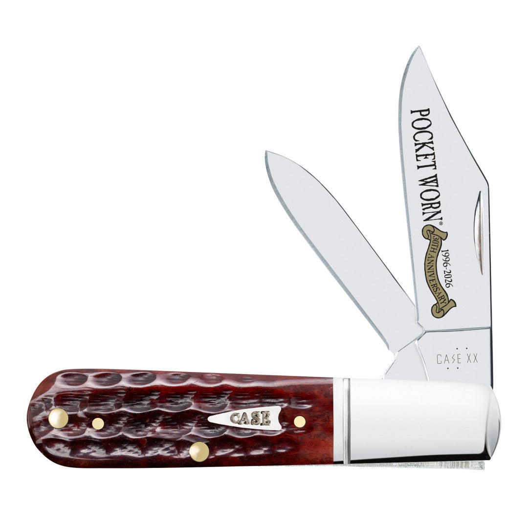 Pocket Worn® Corn Cob Jig Mahogany Bone Barlow Front View