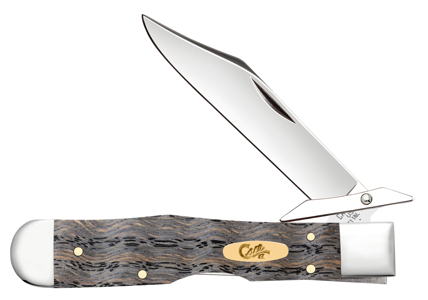 Smooth Black Curly Oak Wood Cheetah® Cub Front View