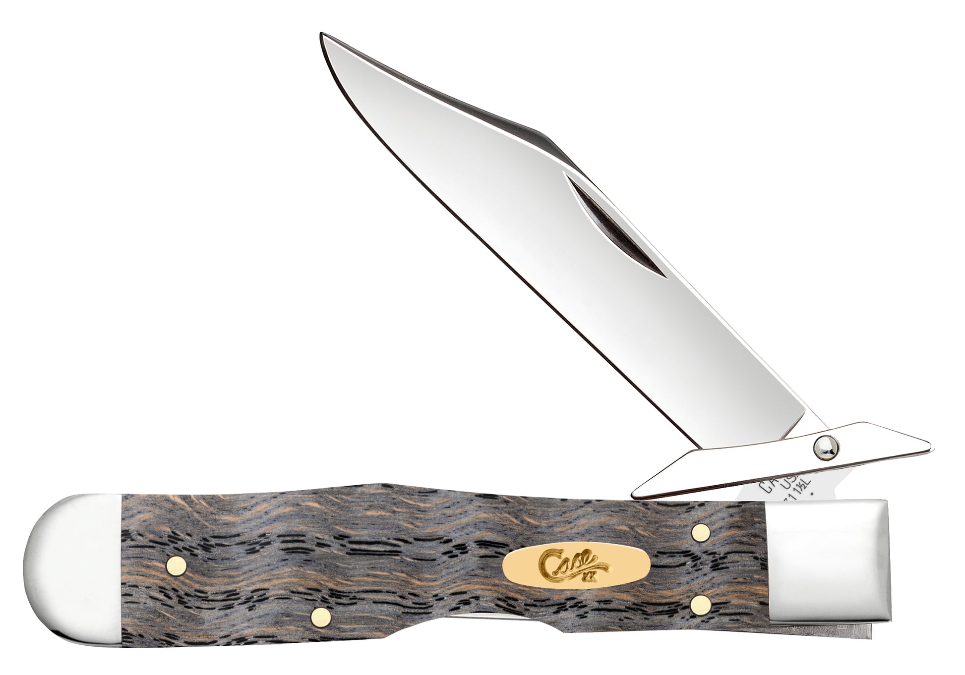Smooth Black Curly Oak Wood Cheetah® Cub Front View