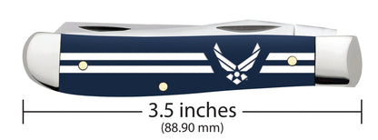 U.S. Air Force Embellished Smooth Navy Blue Synthetic Mini Trapper Dimensions
