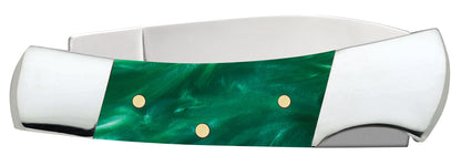 Smooth Green Pearl Kirinite® Lockback Closed